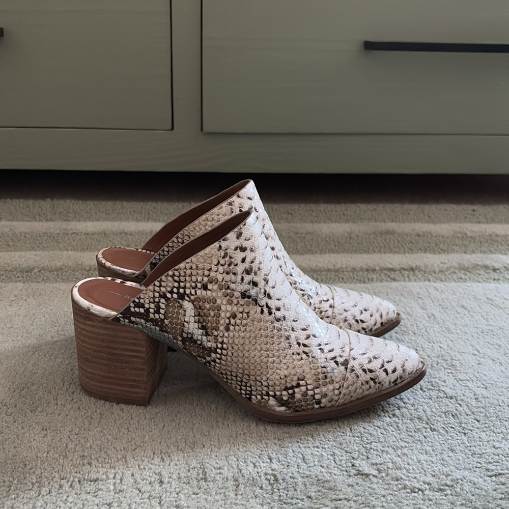 Report snakeskin booties